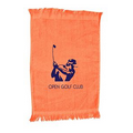 Colored Fringed Velour Fingertip Towel - 1 Color (11"x18")